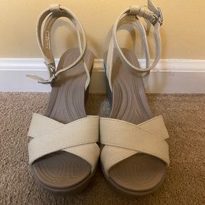 Crocs Women's Leigh II Adjustable Ankle Strap Wedge